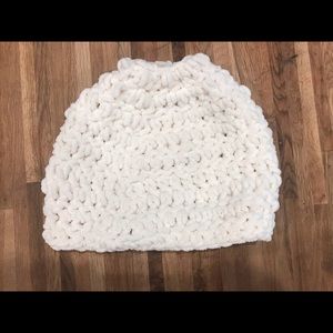 Knitted Bun Beanie